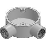 20mm Galvanised Conduit Angle Box